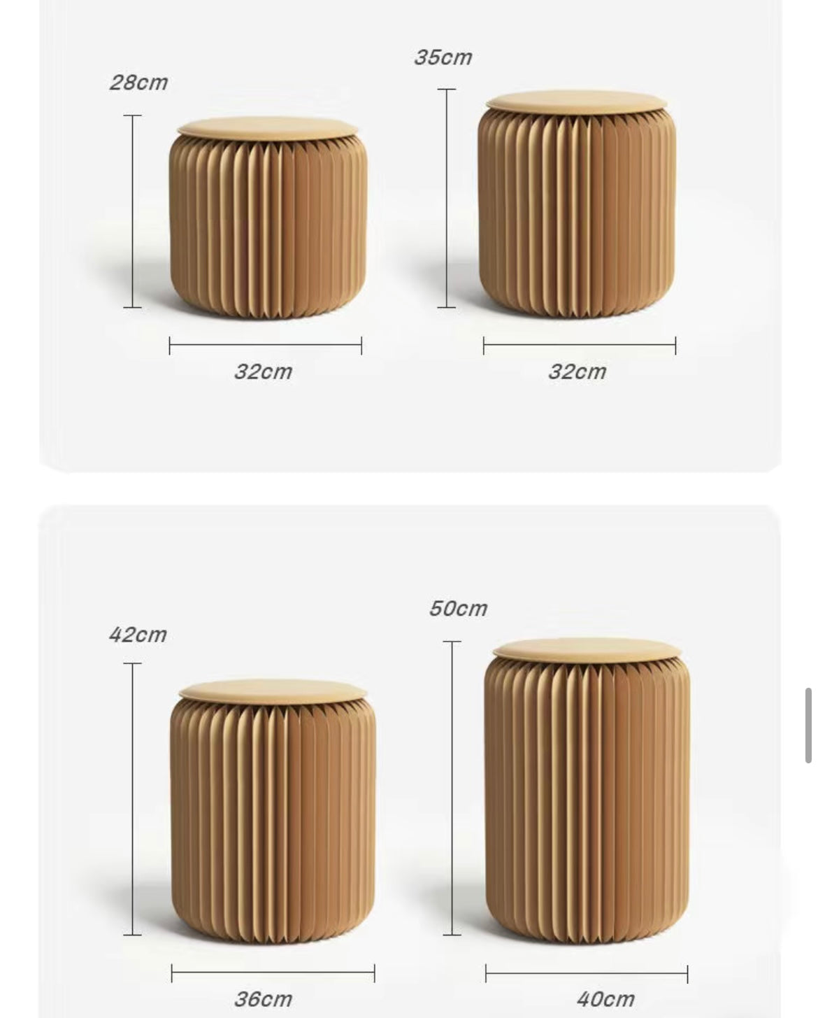 Folding Paper Stool