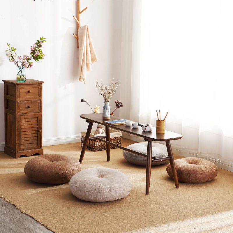 Round Linen Cushion