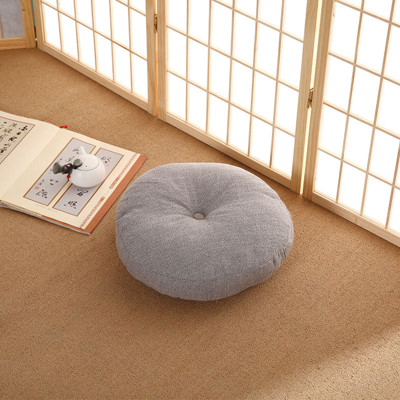 Round Linen Cushion