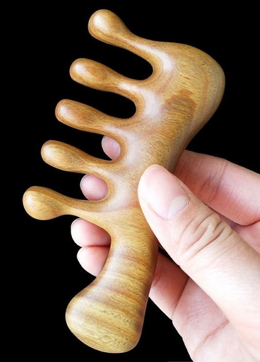 Wood Large Wide Tooth Hair Comb