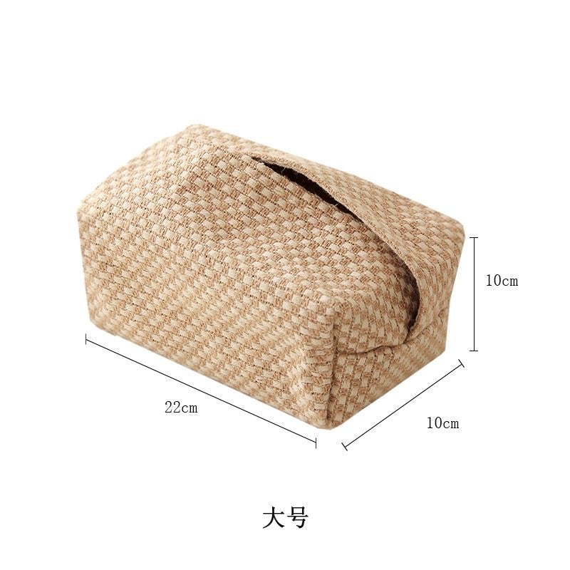Linen Facial Tissue Box Cover