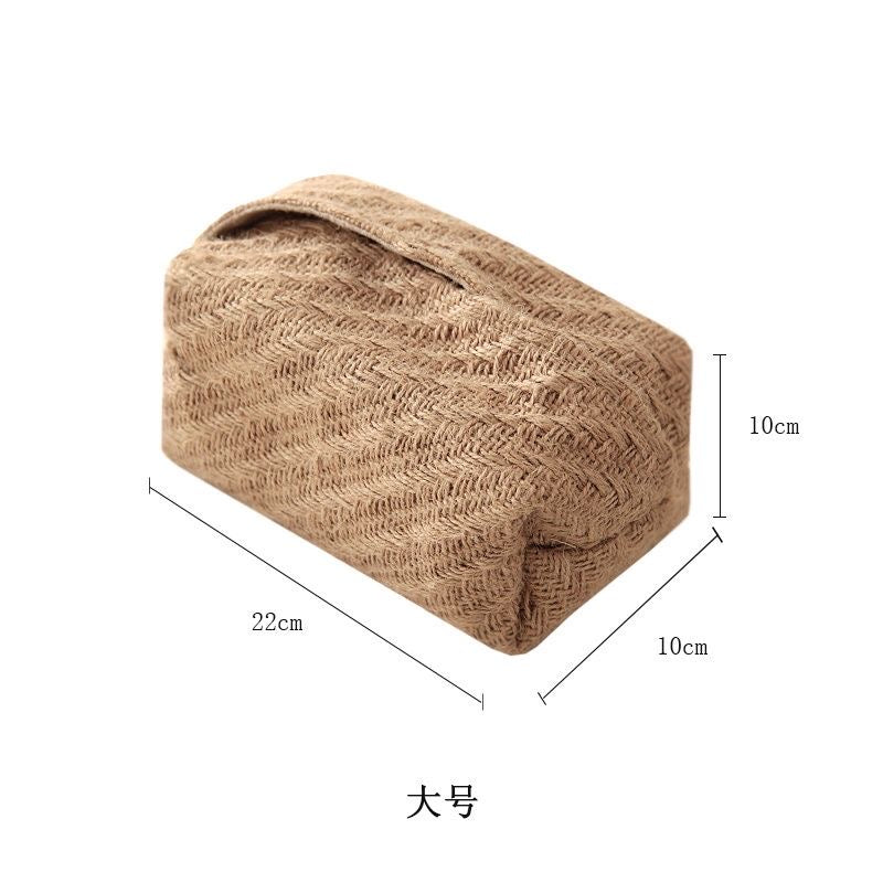 Linen Facial Tissue Box Cover