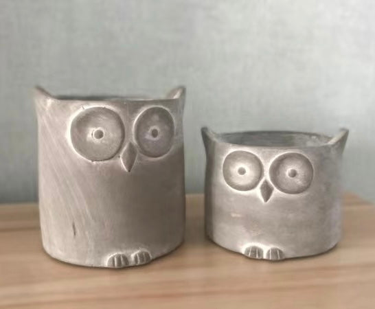 Owl Planter Concrete Pot